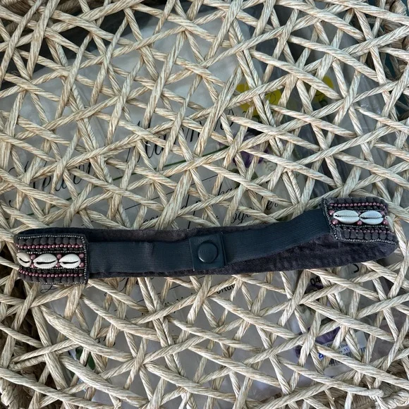 ANTHROPOLOGIE PURPLE SHELL BELT - Picture 4 of 6